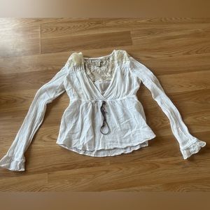 White Free People Blouse
